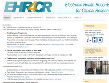 Tablet Screenshot of ehr4cr.eu